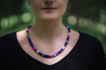 Euphonia Necklace on Model 2
